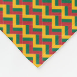 Patchwork Litauen Flaggenmuster Fleecedecke