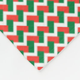 Patchwork Madagaskar Flag Muster Fleecedecke