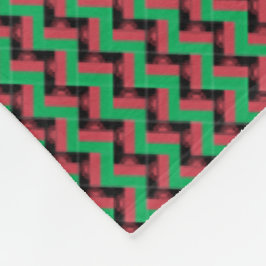 Patchwork Malawi Flag Pattern Fleecedecke