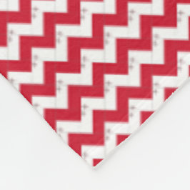 Patchwork Malta Flag Pattern Fleecedecke
