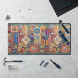 Patchwork Mandala Desk Mat Schreibtischunterlage