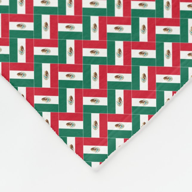 Patchwork Mexico Flag Muster Fleecedecke (Ecke)