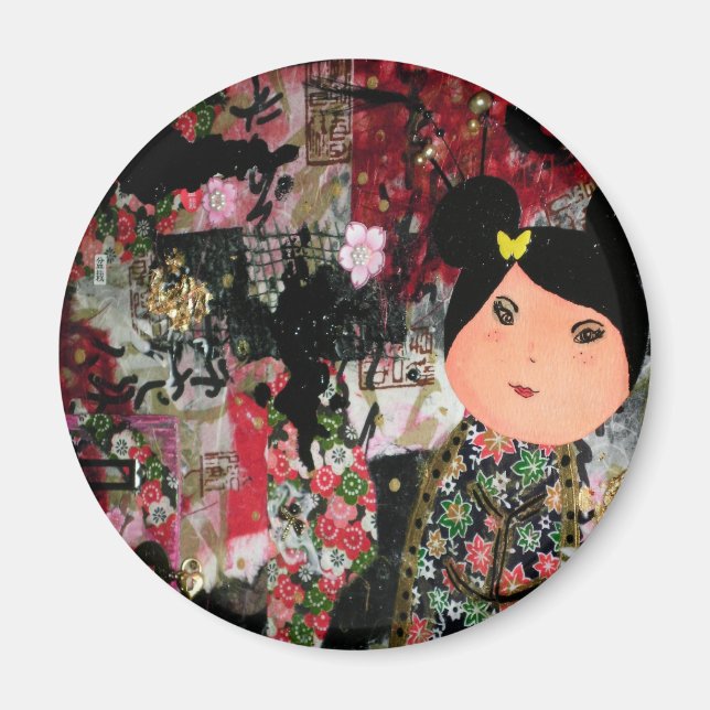 Patchwork Momiji Magnet (Vorne)