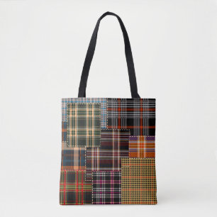 Patchwork-Muster, Tartan-Design, Oberfläche 