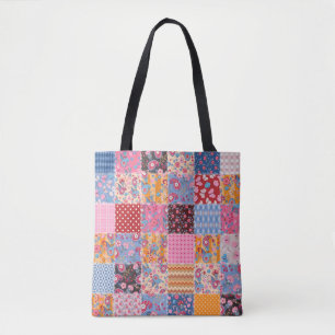 Patchwork nahtlos, niedliches Stoffmuster.