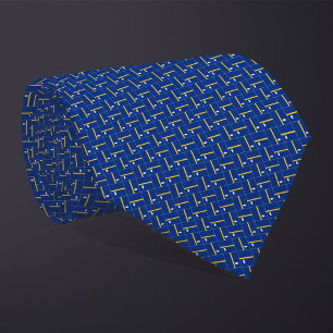 Patchwork Nauru-Flag-Muster Krawatte