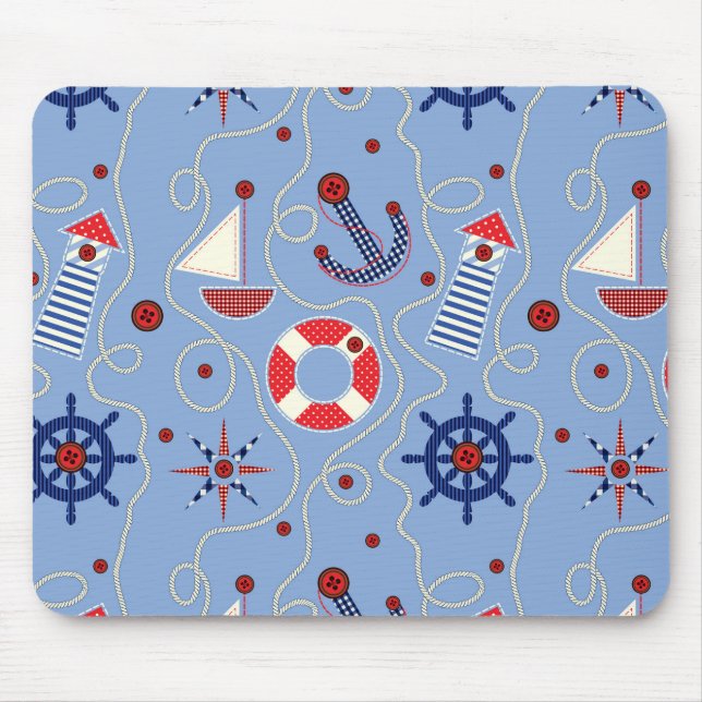 Patchwork-Nautik Mousepad (Vorne)