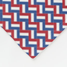 Patchwork Netherlands Flag Pattern Fleecedecke
