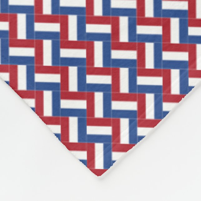 Patchwork Netherlands Flag Pattern Fleecedecke (Ecke)