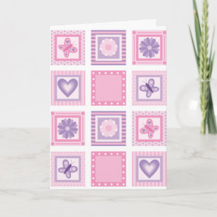 Patchwork Neue Baby Girl Card Karte