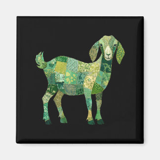 Patchwork-Nubier-Milchziege Magnet