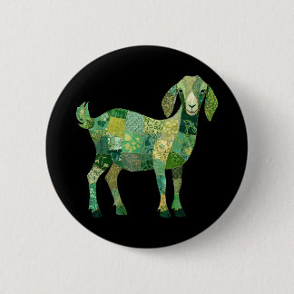 Patchwork-Nubiermilchziege Button