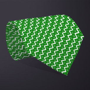 Patchwork Pakistan Flag Pattern Krawatte