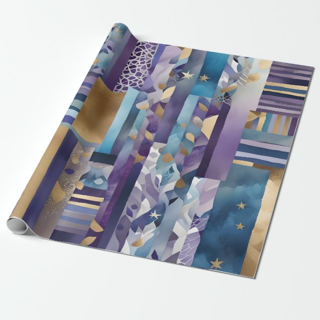 Patchwork-Papier Geschenkpapier (Ungerollt)