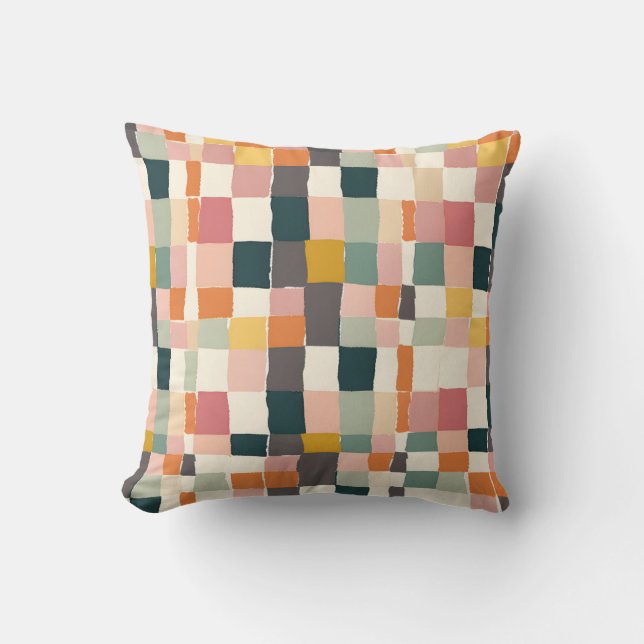 Patchwork-Pastelle Kissen (Vorderseite)