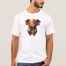Patchwork Pig T - Shirt