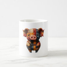 Patchwork Pig-Tasse