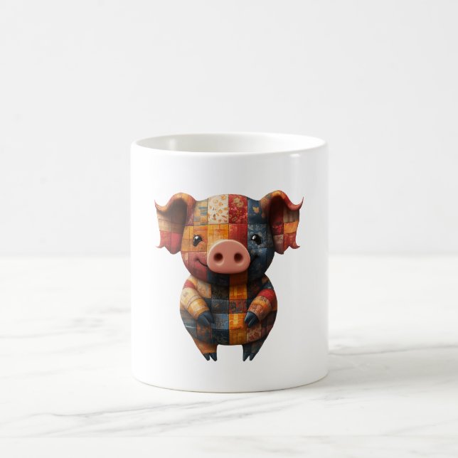 Patchwork Pig-Tasse Kaffeetasse (Mittel)