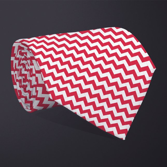 Patchwork Polen Flaggenmuster Krawatte (Von Creator hochgeladen)