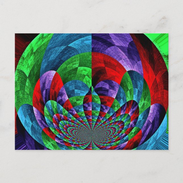 PATCHWORK POSTCARD POSTKARTE (Vorderseite)