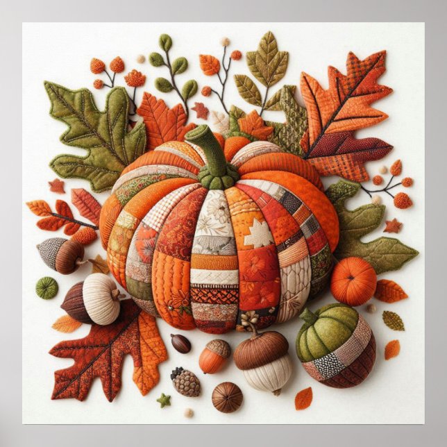 Patchwork Pumpkin Poster (Vorne)