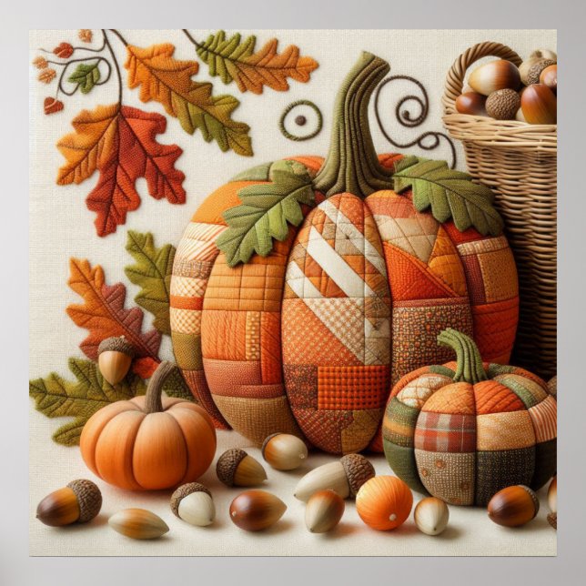 Patchwork Pumpkin Poster (Vorne)
