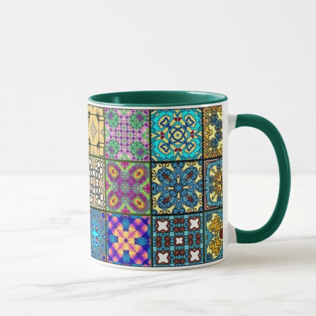 Patchwork quadriert Tasse (Rechts)