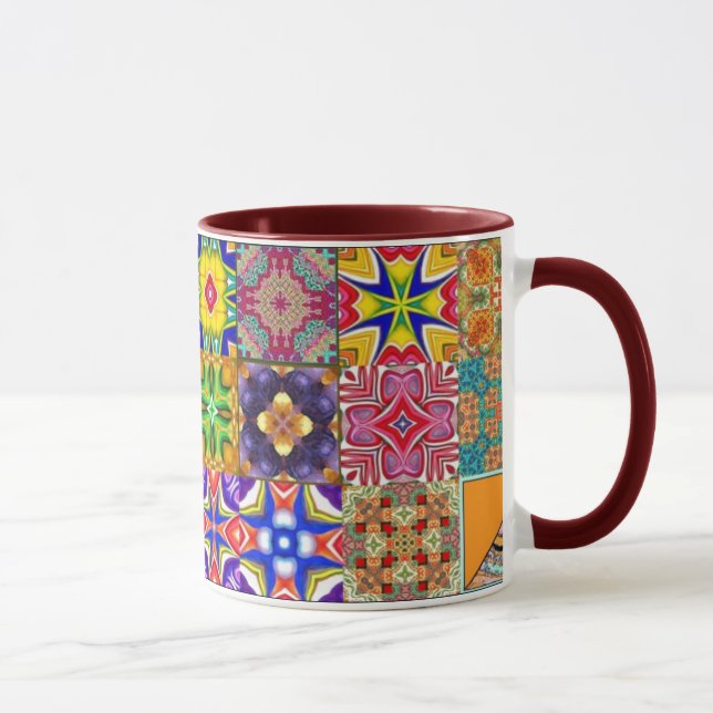 Patchwork quadriert Tasse (Rechts)