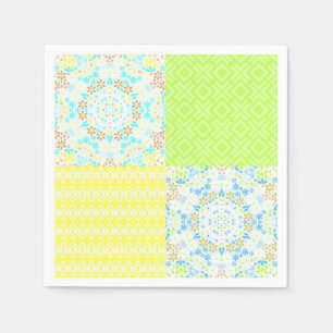 Patchwork Quilt dekorative Retro Vintagen Blumenau Serviette