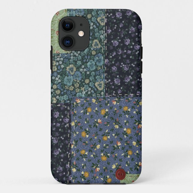 Patchwork Quilt iPhone Case-Mate iPhone Hülle (Rückseite)