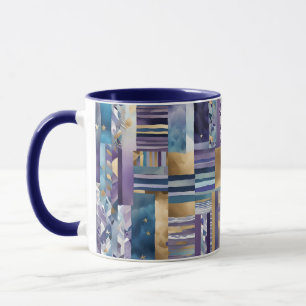 Patchwork-Quilt-Kaffeetasse Tasse