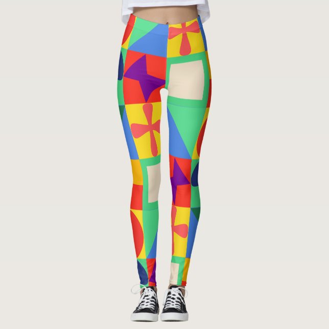 Patchwork Quilt Leggings (Vorderseite)