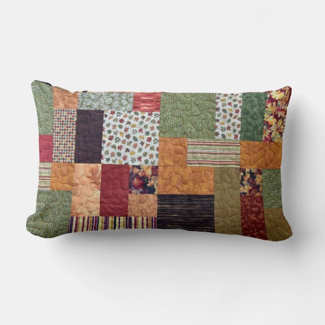 Patchwork Quilt Lendenkissen (Vorderseite)