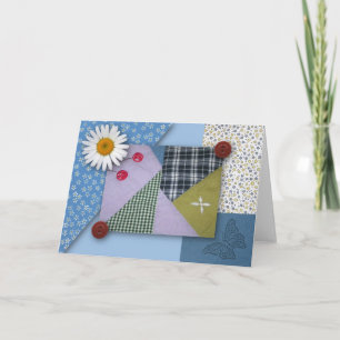 Patchwork-Quilt-Note-Karte Karte