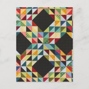 patchwork quilt - WOWCOCO Postkarte