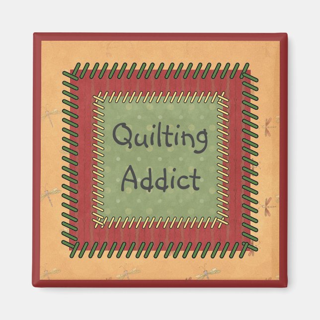 Patchwork Quilting Addict Magnet (Vorne)