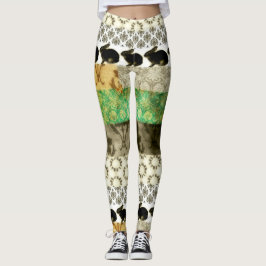Patchwork Rabbits Leggings