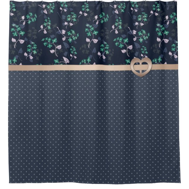 Patchwork, Retro Duschvorhang (Vorderseite)