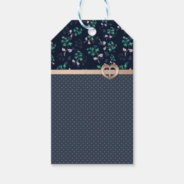 Patchwork, Retro Geschenkanhänger (Vorderseite)