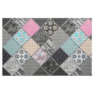Patchwork-Retro-Vintage Farbpatchwork-Quiltierung Stoff