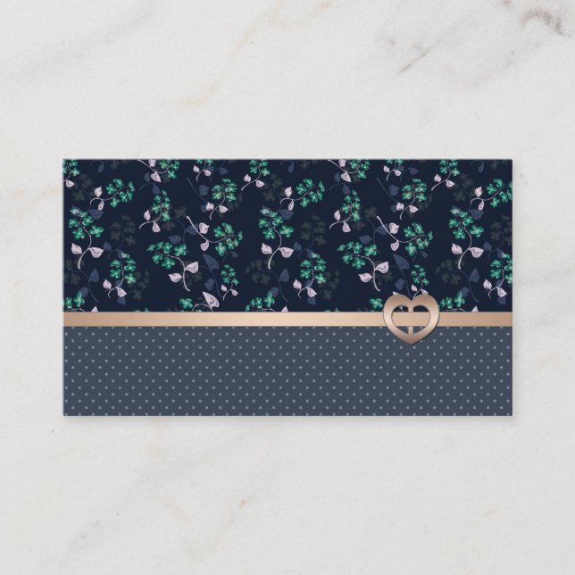 Patchwork, Retro Visitenkarte (Vorderseite)