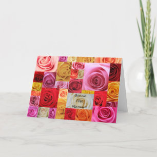 Patchwork-Rose des Muttertags Karte