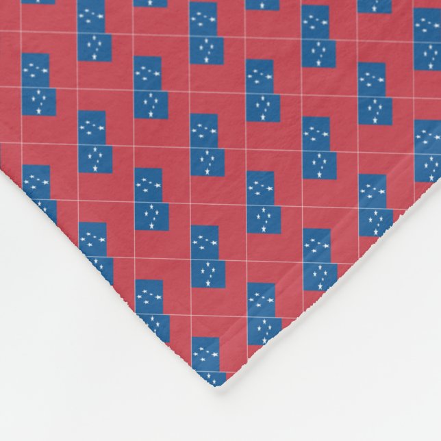 Patchwork Samoa Flag Muster Fleecedecke (Ecke)