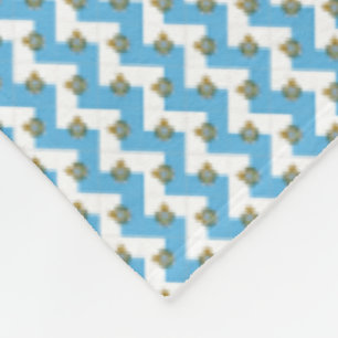Patchwork San Marino Flaggenmuster Fleecedecke