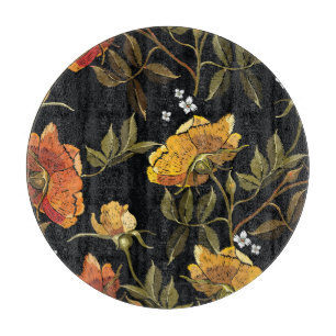 Patchwork Sanft: Handgezeichnetes Design Schneidebrett