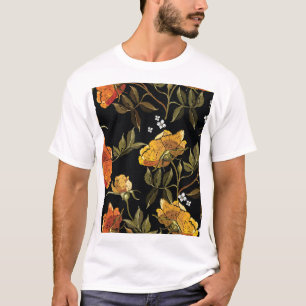 Patchwork Sanft: Handgezeichnetes Design T-Shirt
