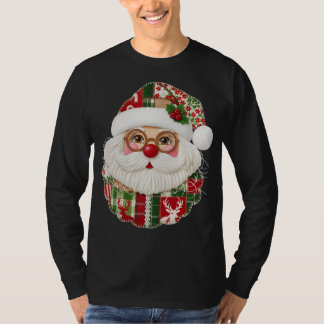 Patchwork Santa Claus T-Shirt