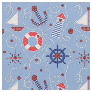 Patchwork-Seeentwurf Stoff