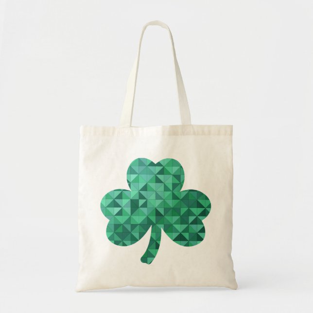Patchwork Shamrock Tragetasche (Vorne)