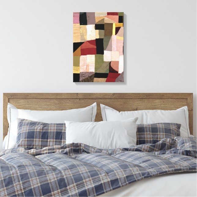 Patchwork (Son's Cradle) | Sonia Delaunay | Leinwanddruck (Insitu (Schlafzimmer))
